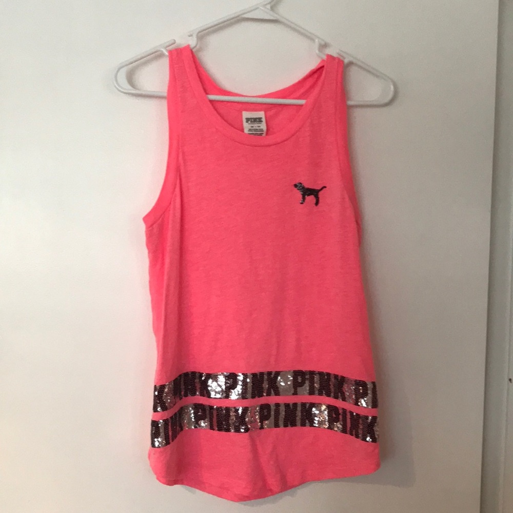 Victoria secret pink tank top. Like new!